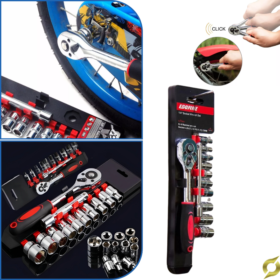 Sada nástrčných kľúčov Straus Tech 1/4" 12-dielna
